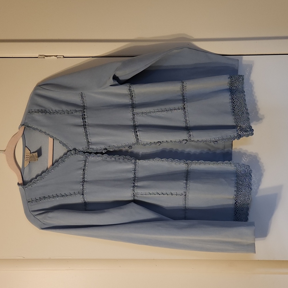 Teddi Light Blue Sunmer Jacket Size Large